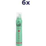 Taft - Volume Mega Strong - Styling Mousse - Haarmousse - Haarstyling - 6x 200ml - Voordeelverpakking
