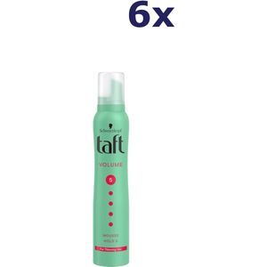 Taft - Volume Mega Strong - Styling Mousse - Haarmousse - Haarstyling - 6x 200ml - Voordeelverpakking