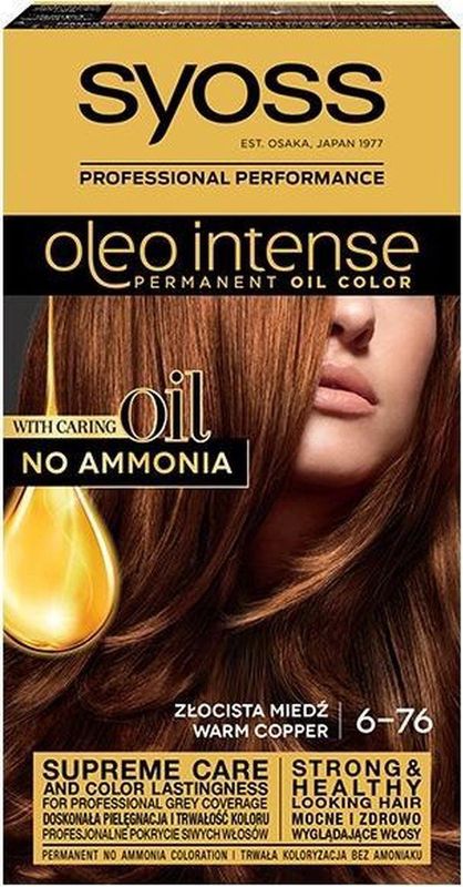 Syoss Oleo Intense - Haarkleuring - Warm Copper - 1 st
