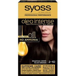 Syoss - Oleo Intense - Haarkleuring - 2-10 Black Brown - 1 St