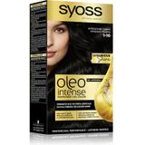 Syoss Oleo Intense Pernamente Haarkleuring met Olie Tint 1-10 Intense Black 1 st