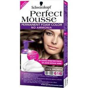 Schwarzkopf - Perfect Mousse - Permanent Color - Hair Color 616 - Freezing Cappuccino