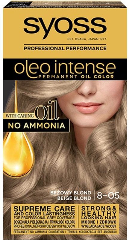Syoss - Oleo Intense - Haarkleuring - 8-05 Beige Blond - Met Olie