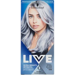 Schwarzkopf - LIVE Ultra Brights or Pastel - Haarkleuring - Tint 095 Electric Blue - 1 st