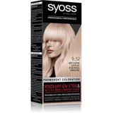Syoss Color Pernamente Haarkleuring Tint 9-52 Light Rose Gold Blond