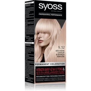 Syoss Color Pernamente Haarkleuring Tint 9-52 Light Rose Gold Blond
