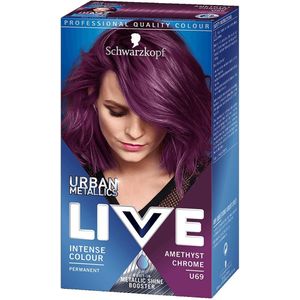 Schwarzkopf - LIVE Urban Metallics - Haarkleuring - U69 Amethyst Chrome - 1 st