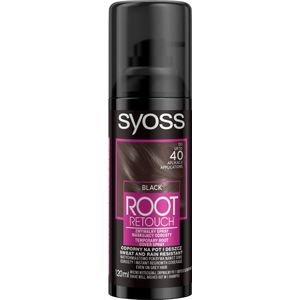 Syoss Root Retoucher Getinte Uitgroei Verf in Spray Tint Black 120 ml