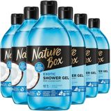 6x Nature Box Douchegel Coconut 385 ml