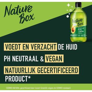 Nature Box - Caring - Douchegel - Avocado - 385 ml