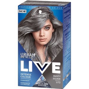Schwarzkopf - LIVE Urban Metallics - Haarkleuring - Dusty Silver - 1 st
