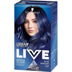 Schwarzkopf - LIVE Urban Metallics - Haarkleuring - U67 Blue Mercury - 1 st