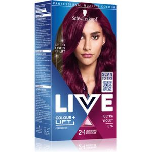 Schwarzkopf - LIVE Colour + Lift - Permanente Haarkleuring - L76 Ultra Violet