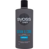 Syoss - Men Intense Clean - Shampoo - 440 ml - Voor Normaal tot Vet Haar