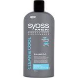 Syoss - Men Intense Clean - Shampoo - 440 ml - Voor Normaal tot Vet Haar