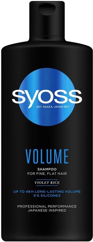 Syoss - Volume - Shampoo - 440 ml - Geen Siliconen - Veganistisch