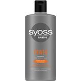 Syoss - Men Intense Power - Shampoo - 440 ml - Versterkende Shampoo met Cafeïne