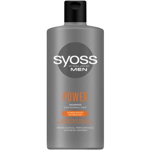 Syoss - Men Intense Power - Shampoo - 440 ml - Versterkende Shampoo met Cafeïne