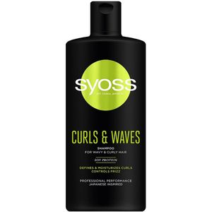 Syoss - Curls & Waves - Shampoo - 440 ml - Veganistisch