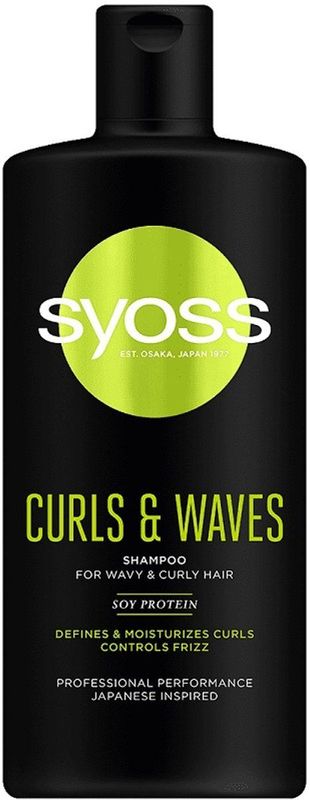 Syoss - Curls & Waves - Shampoo - 440 ml - Veganistisch