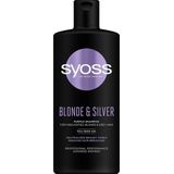 Syoss Blonde & Silver Paarse Shampoo  voor Blond en Grijs Haar 440 ml