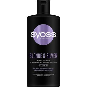 Syoss Blonde & Silver Paarse Shampoo  voor Blond en Grijs Haar 440 ml