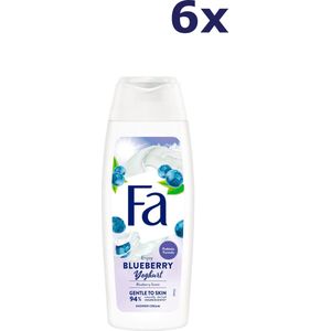 6x Fa Douchegel - Blueberry Yoghurt 250 ml