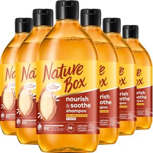 6x Nature Box Argan Nourishment Shampoo 385 ml