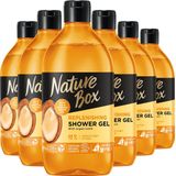 Nature Box - Argan Oil Shower Gel - Douchegel - Voordeelverpakking - 6 x 385 ml
