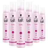 Taft - Curl - Styling - 6 x 200ml - Voordeelverpakking