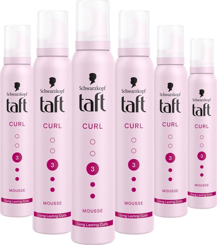 Taft - Curl - Styling - 6 x 200ml - Voordeelverpakking