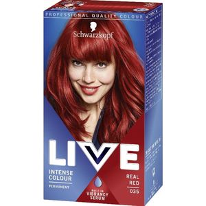 Schwarzkopf LIVE Intense Colour Pernamente Haarkleuring Tint  035 Real Red