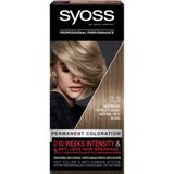 Syoss - Permanent Cool Color - Haarkleuring - 7_5 Natural Ashy Blond - 1 st