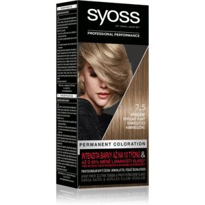 Syoss Color Pernamente Haarkleuring Tint 7-5 Natural Ashy Blond