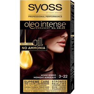 Syoss - Oleo Intense - Haarkleuring - 3-22 Midnight Bordeaux - 1 st