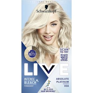 Schwarzkopf - LIVE Intense Bleach - Ontkleuringsmiddel - 00A Absolute Platinum - 1 st