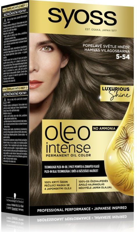 Syoss - Oleo Intense - Haarkleuring - Ashy Light Brown - 1 st