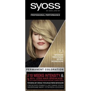 Syoss - Permanent Color - Haarkleuring - Natural Medium Blond - 1 st