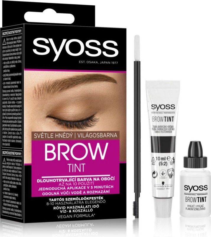 Syoss - Brow Tint - Wenkbrauwverf - Light Brown - 10 ml