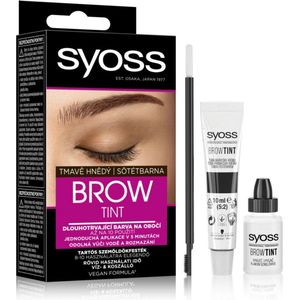 Syoss - Brow Tint - Wenkbrauwverf - Dark Brown - 10 ml