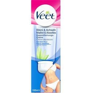 Veet Epileren Creams Ontharingscrème bikinilijn & oksels voor de gevoelige huid