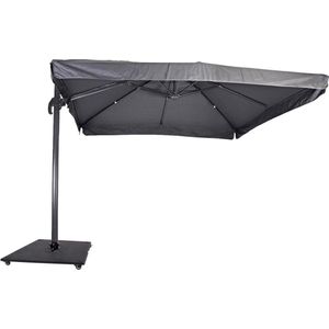 Zweefparasol Virgo Grijs 300 x 300 cm - inclusief zware parasolvoet