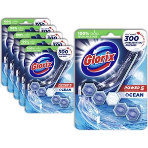 6x Glorix Power 5 WC Blok Ocean