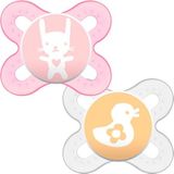 MAM - Start - Fopspeen - Roze & Wit - 2 Stuks