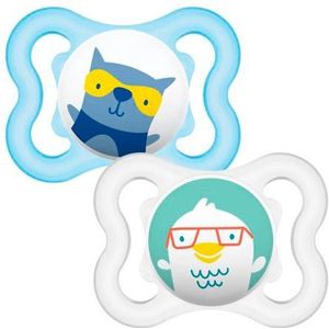 MAM - Air Soother - Fopspeen - Blauw & Wit - 2 Stuks