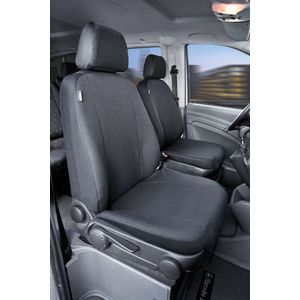 Autostoelhoes Transporter Fit van Stof Antraciet Geschikt Voor Mercedes-Benz Viano/Vit