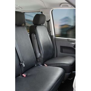 Passform Sitzbezug aus Kunstleder kompatibel mit vw T4, Einzelsitz vorne