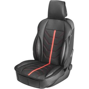 PKW Sitzauflage Kimi, Auto-Sitzaufleger im Rennsportdesign schwarz/rot