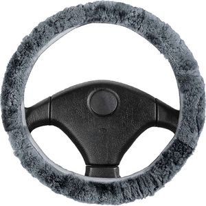 CarComfort Lamsvel Stuurwielhoes Auto -universele stuurwielbeschermer