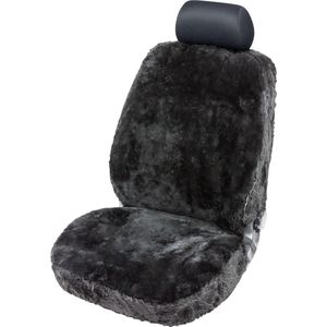 Walser Autostoelhoes Lamsvel Nineve zwart , 1 stuk